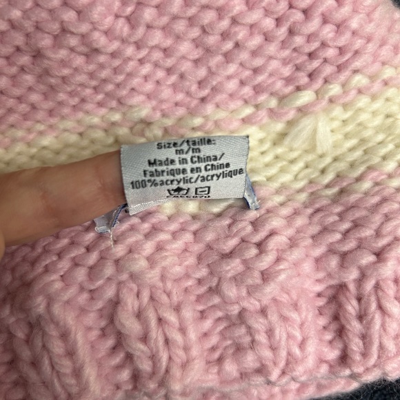The Blueberry hill - Winter beanie pink and cream - M - Picture 5 of 7